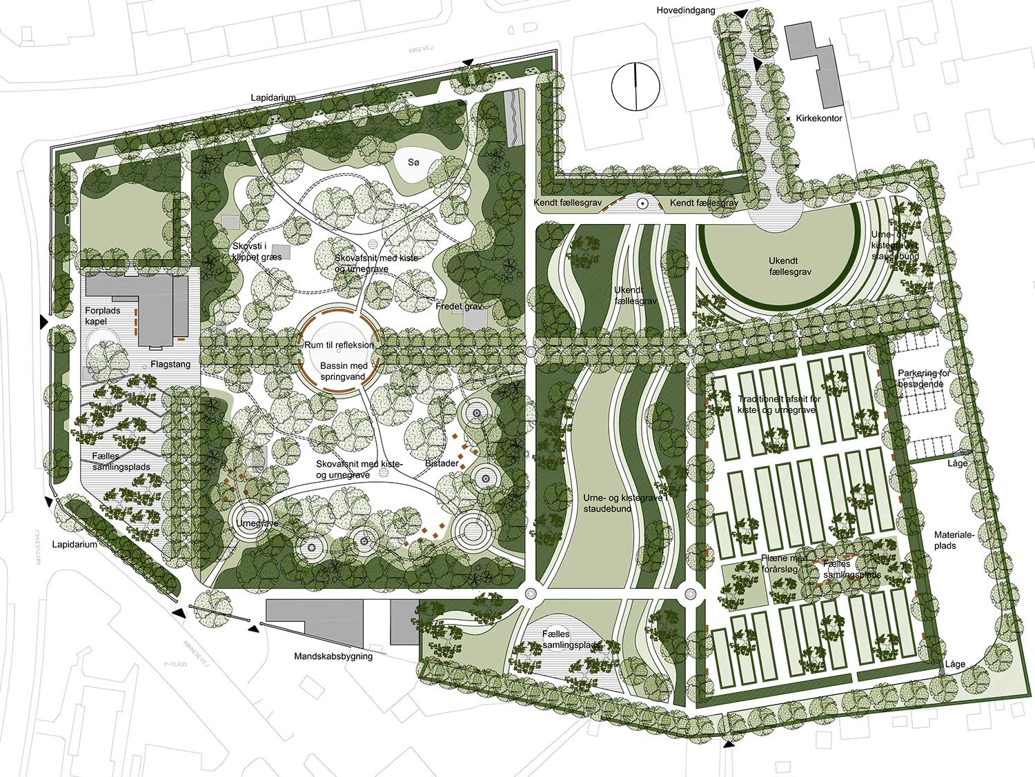 Ringsted Kirkegård, forslag udviklingsplan